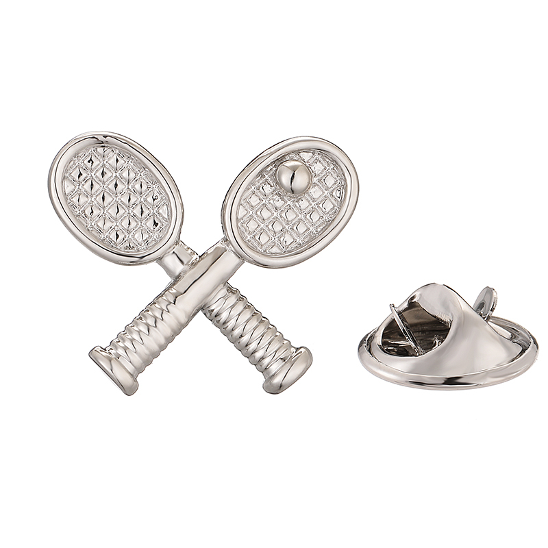 Badminton Icon - Kupfer Material Tennis schläger Brosche modische