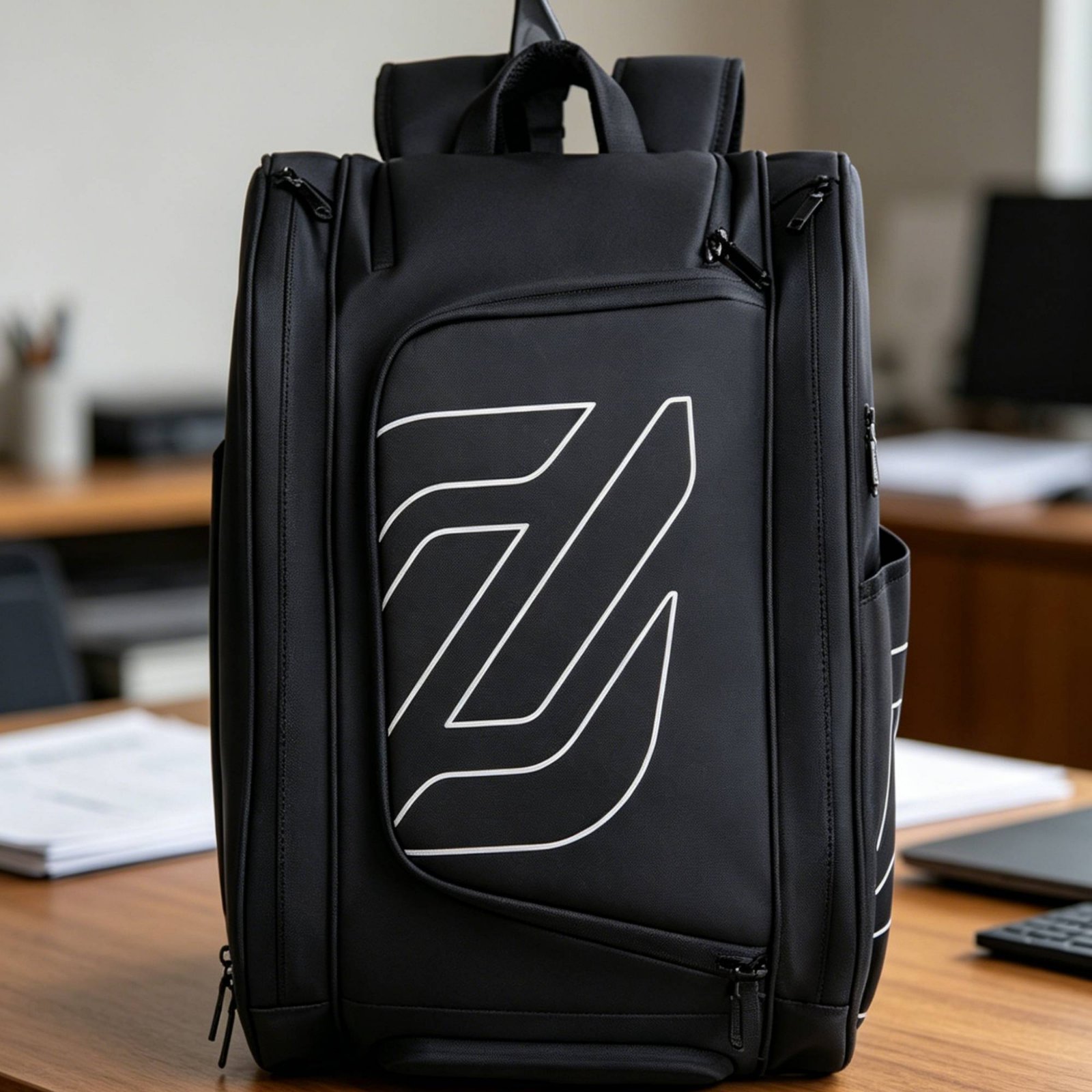 Badminton Game - Pickleball-Rucksack mit Seitentaschen, Tennis-Rucksack, Badminton-Schlägertasche, Leichter