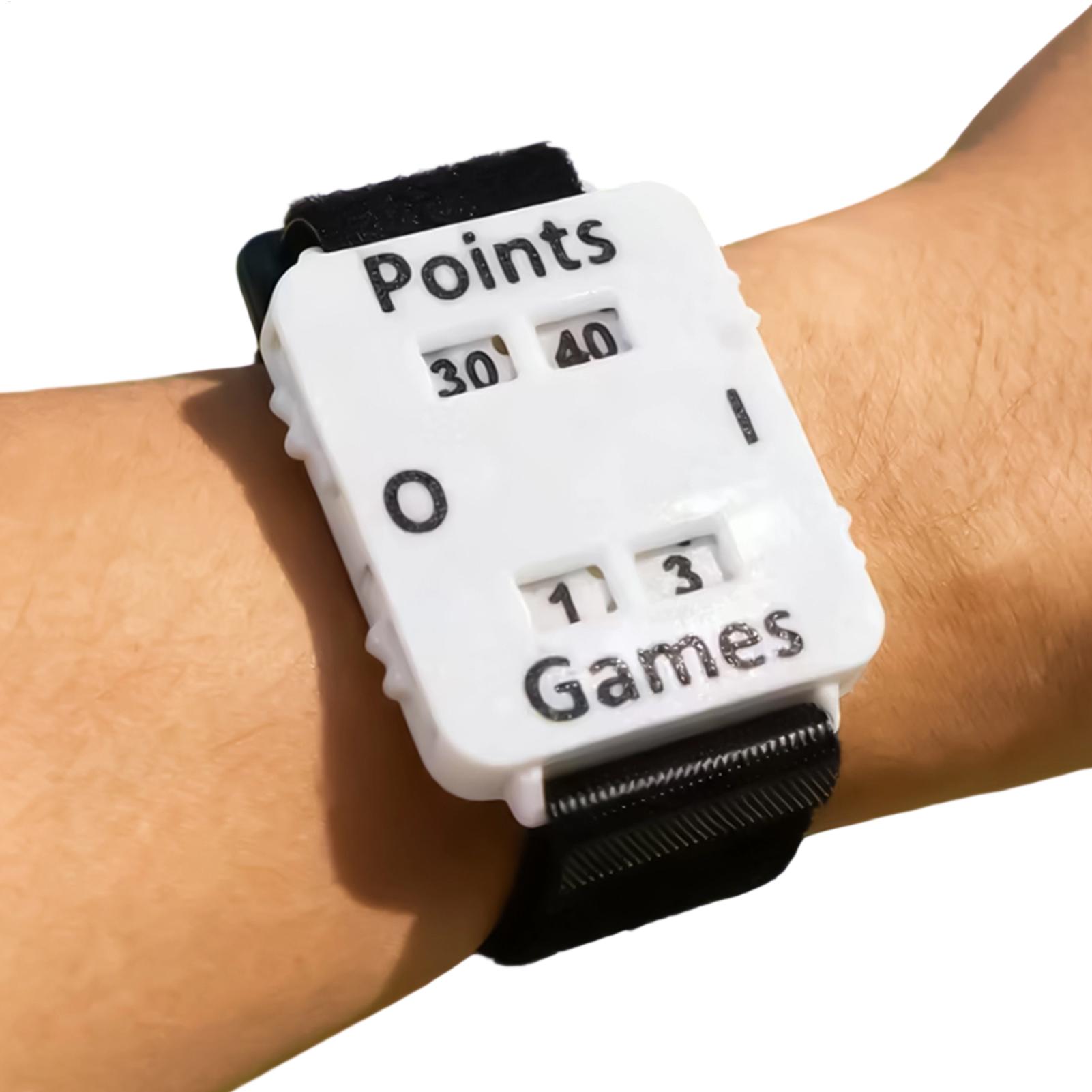 Badminton Score - Tragbares Cricket-Tennis-Padel-Scoreboard-Armband, sofortiger Punktezähler ohne Speicherfehler,