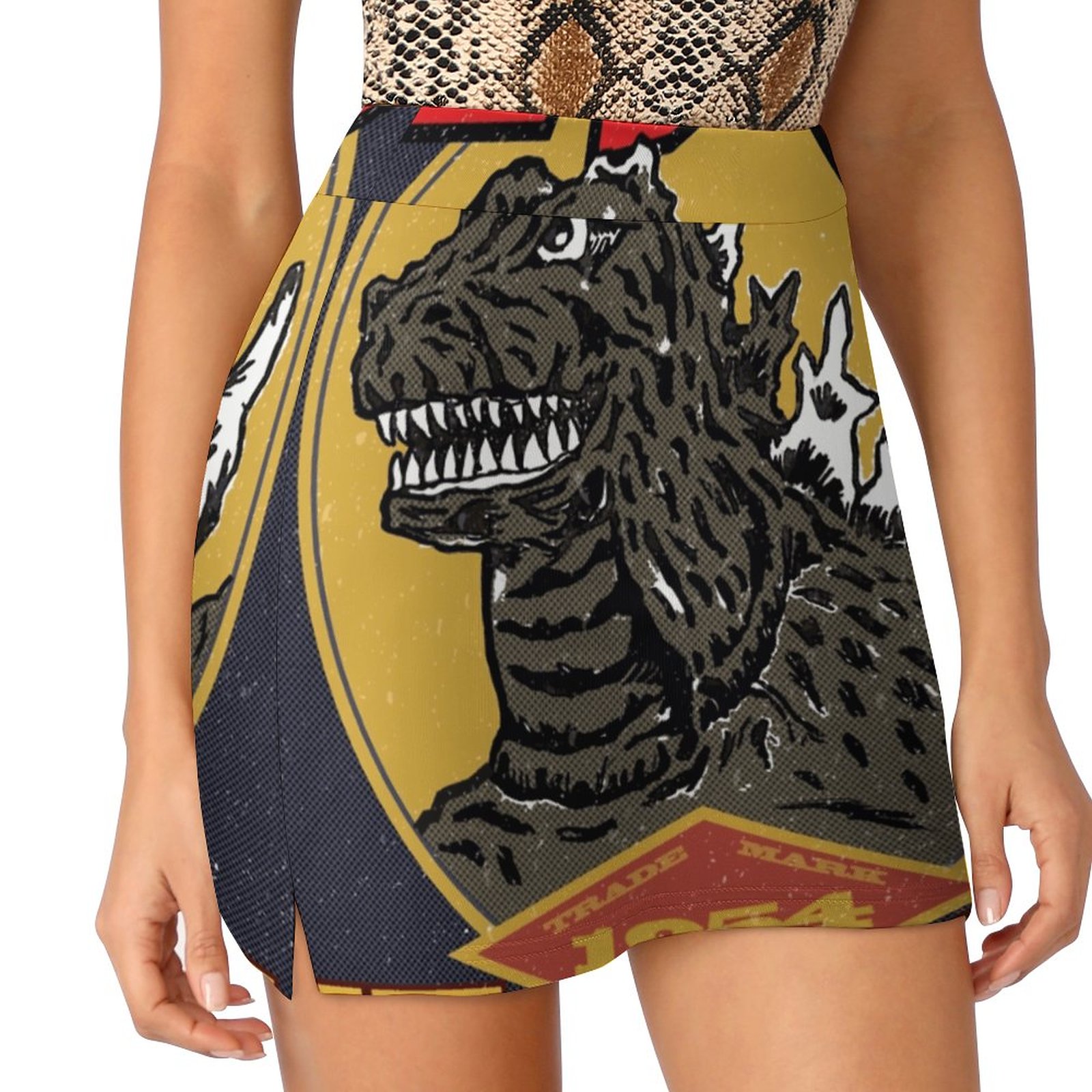 Badminton Asia - King Of Monsters Damenrock mit versteckter