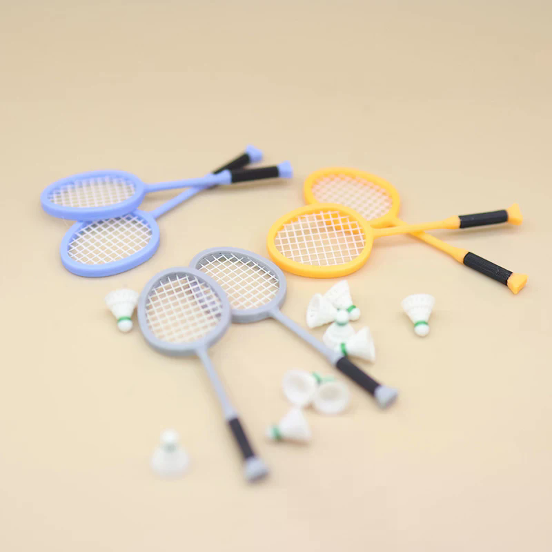 Badminton House - 1/12 Puppenhaus Simulation Mini Badminton Schläger