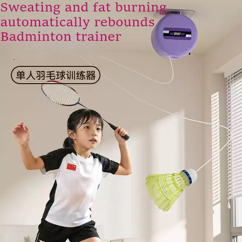 Badminton House - Badminton-Trainingsgerät für Einzelspieler, Selbstspielgerät für drinnen