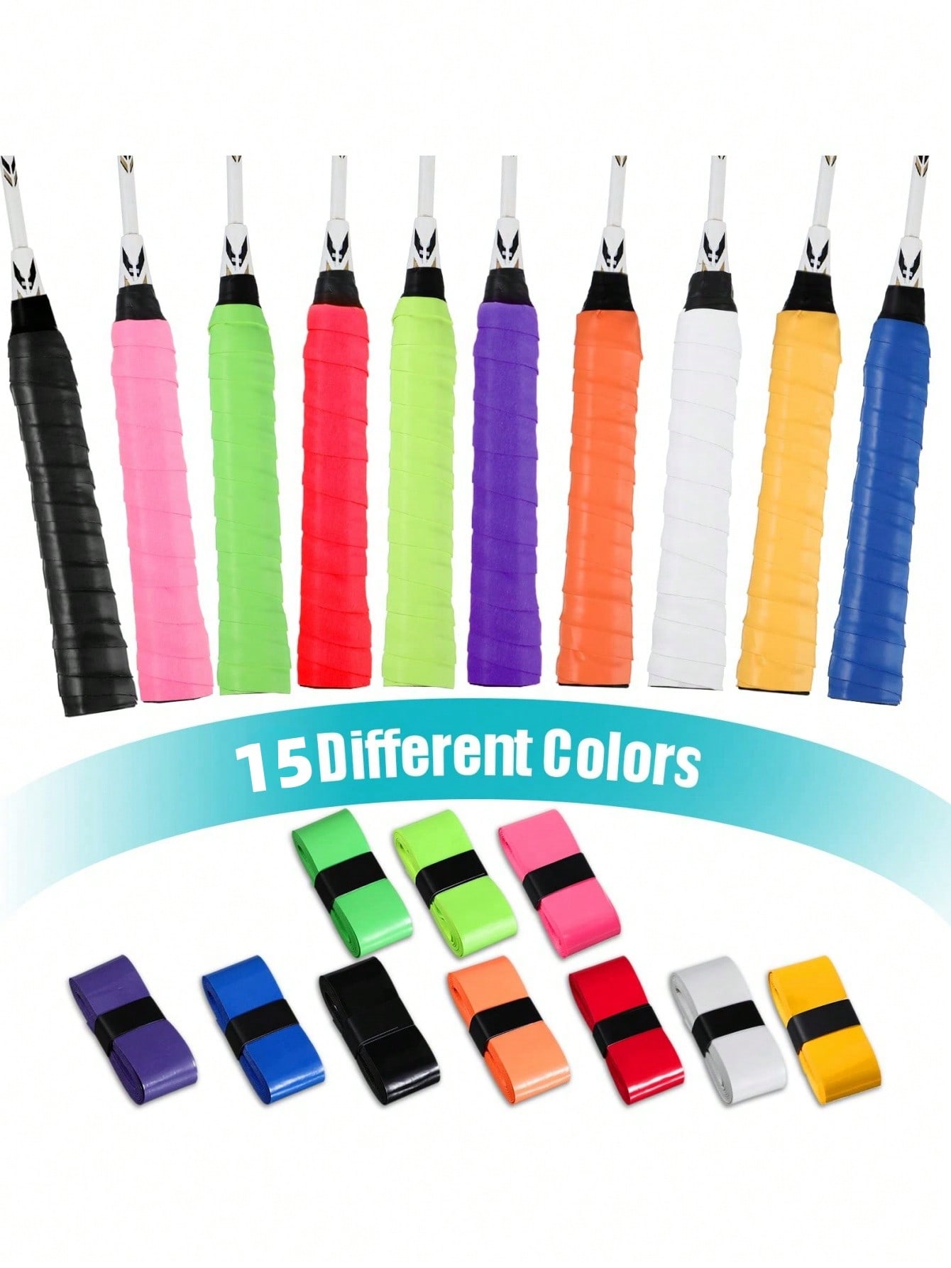 Badminton Grip - PU Tennis Badminton Overgrip Trockenes, schweißabsorbierendes,