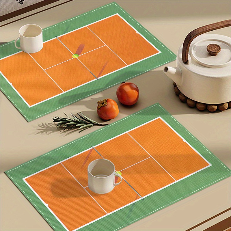 Leinen-Tischset mit Tennisplat – Badminton House Bewertung und Preis