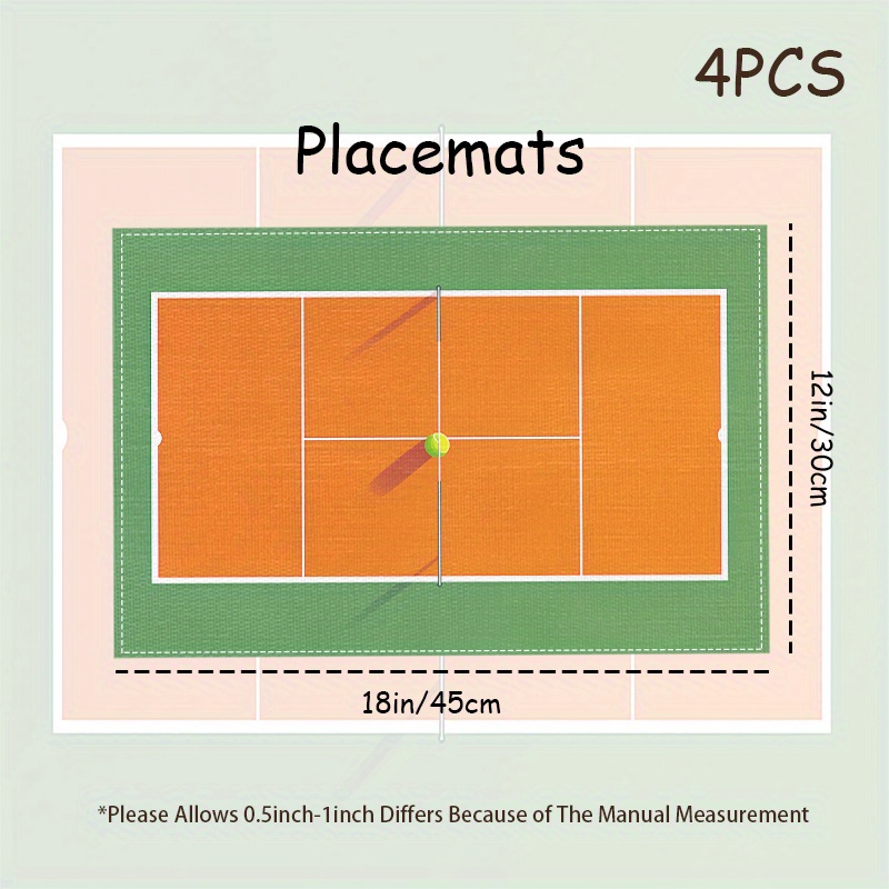 Leinen-Tischset mit Tennisplat – Badminton House Bewertung und Preis