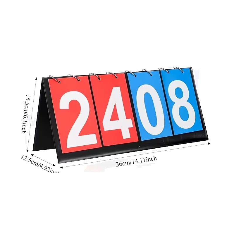 4-stellige Klapp-Anzeigetafel, – Badminton Score Bewertung und Preis