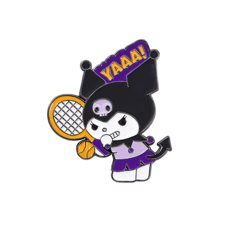 Cartoon Sanrio Metallabzeichen – Badminton Icon Bewertung und Preis