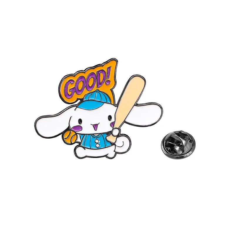 Cartoon Sanrio Metallabzeichen – Badminton Icon Bewertung und Preis