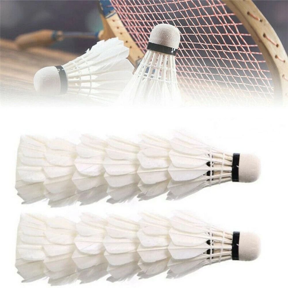 Neue weiße Gänsefeder-Badminto – Badminton House Bewertung und Preis